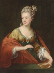 Alexandra Evtikhievna Demidova 1724-1789年扮演Cleopatra的肖像，1770年代初。 作者 庞培·吉罗拉莫·巴托尼