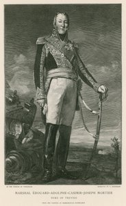 元帅Edouard Adolphe Casimir Joseph Mortier 作者 Ponce加缪。玛丽·尼古拉斯