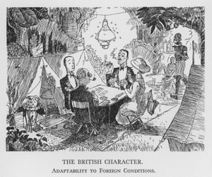 The British Character, Adaptability to Foreign Conditions (litho)