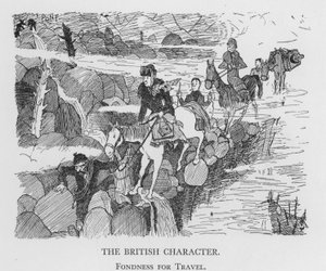 The British Character, Fondness for Travel (litho) 作者 蓬