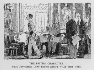 英国人的性格；坚定地相信事情不是原来的样子（Litho）。