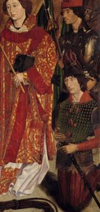 圣文森特，里斯本的赞助人，航海家亨利 (1394-1460)，航海学校的创始人 Detail。 16 世纪葡萄牙学校的绘画。 里斯本国家古代艺术博物馆。 里斯本古代艺术博物馆 作者 葡萄牙语学校