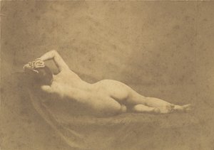 [裸体]，约1851年。 作者 可能是 Eugène Durieu 的作品。