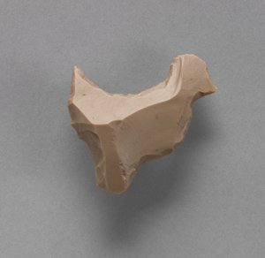 火石呈鸟状，公元前4000-3000年 作者 埃及前王朝时期