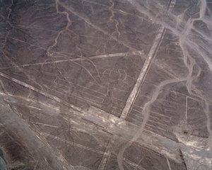 Aerial view of Nazca Lines (photography 作者 史前史前