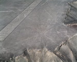纳斯卡线的鸟瞰图（摄影 作者 史前史前