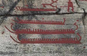 Boats, Fossum rock, Petroglyph of Tanum, Sweden 作者 史前史前