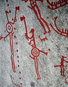Nordic bronze age: hunters, rock carvings in Tanum, Sweden 作者 史前史前