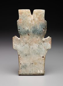 拟人化斑的逆转，可能是火蛇，预古典时期，公元前800-400年（蛇纹石和朱砂） 作者 史前史前