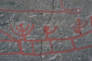 瑞典，Vastra Gotaland 县，Norrkoping，Tanum 或 Tanumshede 岩石雕刻 作者 史前史前