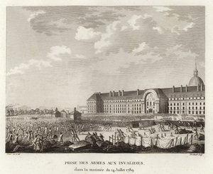 在巴黎荣军院（Les Invalides）举起武器