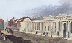 Carlton House，来自&39;Ackermann的艺术，文学，商业，制造，时尚和政治知识库&39;，1809年出版（aquatint） 作者 普金和罗兰森