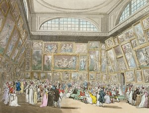 展览室，萨默塞特宫，来自&39;Ackermann&39;s Microcosm of London&39;，1808年（彩色aquatint） 作者 普金和罗兰森