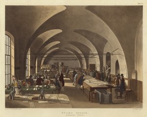 邮票局 作者 Pugin and Rowlandson