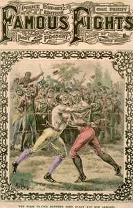 约翰·古利（John Gully）和鲍勃·格雷格森（Bob Gregson）之间的第一次战斗，是19世纪末20世纪初。 作者 普格尼斯