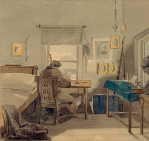 工作中。在帕维尔·纳什霍金故居（Pavel Nashchokin House），1824年