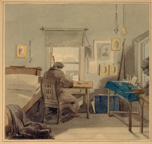 工作中。在帕维尔·纳什霍金故居（Pavel Nashchokin House），1824年