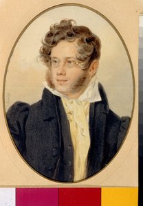 Portrait du Prince Pyotr Andreievitch Viazemski (Pierre Wiazemsky) (1792-1878), poete russe (Portrait of the Poet Prince Pyotr A. Vyazemsky).皮奥特-费奥多罗维奇-索科洛夫（皮埃尔-索科洛夫）（1791-1848 年）作品集