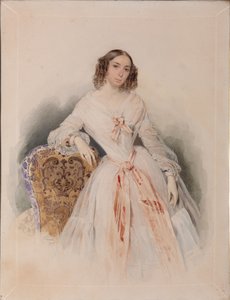 Praskovia Nikolaevna Ryumina肖像1821-1897，1847年