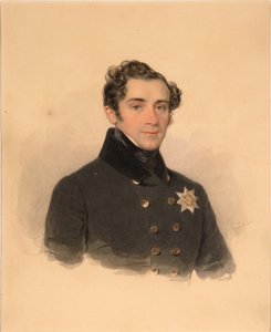 亚历山大·费奥多罗维奇·哥利森亲王的肖像1796-1864，1838年 作者 Pyotr Fyodorovich Sokolov