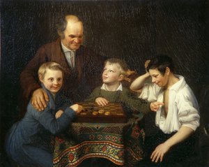 掷骰子游戏，1824年 作者 彼得·伊万诺维奇·普宁
