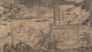 诗人聚集在兰亭，时间为1607年。 作者 乾宫