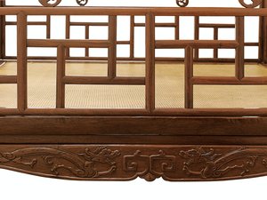 黄自立清朝黄花梨六柱天蓬床的细节（木）（另请参见469034） 作者 清代中文学校
