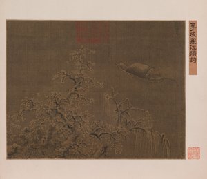 在冰冷的河中独自垂钓 作者 清代中文学校