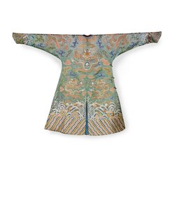 青瓷御用真丝宫廷连衣裙，中国吉阜（丝绸） 作者 清代中文学校