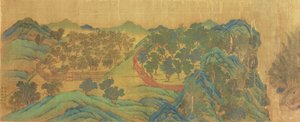 王维绘画风格与诗歌之后的王川故居花园