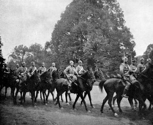 1908年，丹麦轻骑兵在伯恩斯多夫 作者 Queen Alexandra