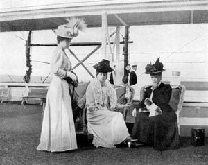 皇家游艇维多利亚和阿尔伯特三世号，1908年。 作者 亚历山德拉女王