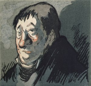&39;Le Pere Goriot&39;，由Honore de Balzac（1799-1851）创作的小说插图，由Rene Kieffer于1922年在巴黎出版