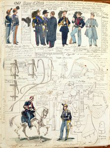 Quinto Cenni 意大利王国各势力的制服和装备，彩板 作者 昆图森尼