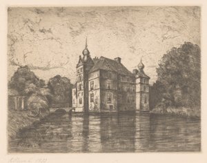 Kasteel De Cannenburgh（实物上的原标题） 作者 R. Cleve（艺术家签名）