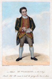 威尔金森先生（Michael Wilkinson）饰演迈克尔（Michael），于1822年发行。 作者 库珀