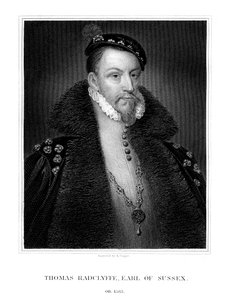 托马斯·拉德克里夫（Thomas Radclyffe），苏塞克斯三世伯爵，爱尔兰中尉，1823年。 作者 库珀