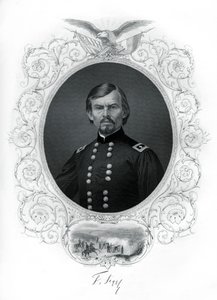 弗朗兹·西格尔将军（Franz Sigel），1862年至1867年在美国内战中担任联合将军。 作者 R.杜登斯