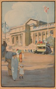 纽约公共图书馆，1914年。