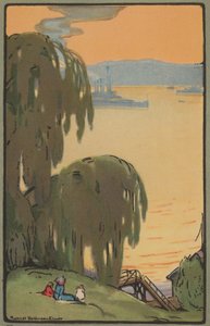 1914年，从河滨路看哈德逊河。