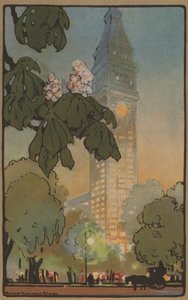1914年，夏日傍晚的大都会塔。