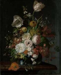 Still Life with Flowers in a Glass Vase 作者 雷切尔·鲁伊施