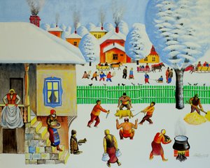 在圣诞树上，2006（布面油画）