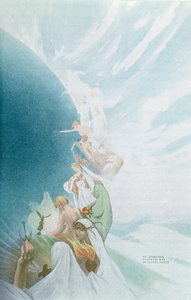 教导后世和灵感，插图由Gustave Flaubert（1821-80）来自1907年巴黎Charles DOrino的选集Invisibles 作者 拉斐尔·梅内拉（Raffaele Mainella）