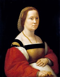 孕妇，1505-1506年。 作者 拉斐尔（Raffaello Sanzio Raphael）