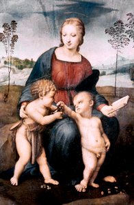 麦当娜·德尔·卡德利诺（Madonna del Cardellino），1507年 作者 拉斐尔（Raffaello Sanzio Raphael）
