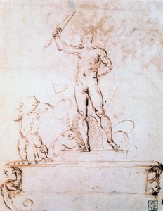 概述节日装饰的构图，c1500-1520 作者 拉斐尔（Raffaello Sanzio Raphael）