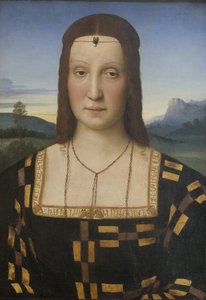 Elisabetta Gonzaga的肖像1471-1526 作者 拉斐尔（Raffaello Sanzio Raphael）