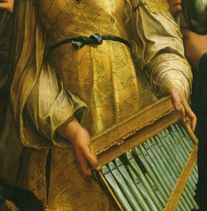St. Cecilia被圣保罗，圣约翰福音传教士，圣奥古斯丁和玛丽抹大拉包围，1513年（细节182507） 作者 拉斐尔（Raffaello Sanzio Raphael）