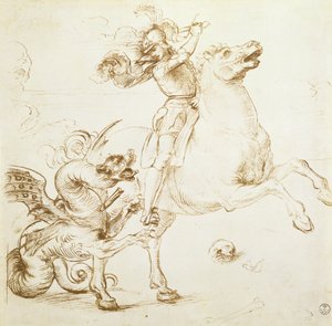 圣乔治和龙 作者 拉斐尔（Raffaello Sanzio Raphael）